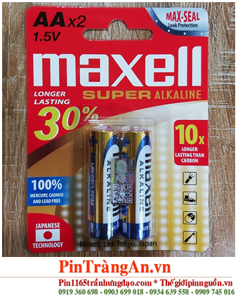 Maxell LR6(GD)2B, Pin AA 1.5v Maxell LR6(GD)2B Super Alkaline  /Vỉ 2viên